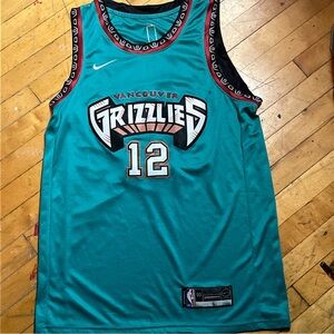 Nike Teal Vancouver Grizzlies #12 Ja Morant throwback swingman Jersey Sz L